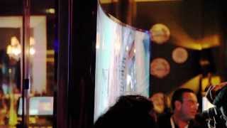 Prototype Demo Samsungs 85inch Bendable 4K TV [upl. by Kcyrred]