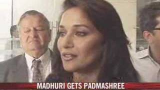 Madhuri receives Padma Shree [upl. by Simona247]