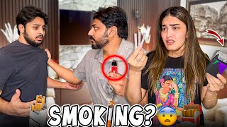 AREEB NY SMOKING START KER DE 😡🚬  Bhai Ny Gussa Mai Thapar Mar Dea 🤬  Gari Sy Cigarette Nikal Aye🤯 [upl. by Odnamla]