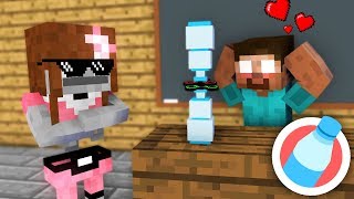 Monster School  GIRLS VS BOYS BOTTLE FLIP CHALLENGE  Minecraft Animation [upl. by Akimas22]