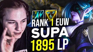 RANK 1 EUW SUPA REVIEW VAYNE ADC 1895LP CHALLENGER [upl. by Fai]