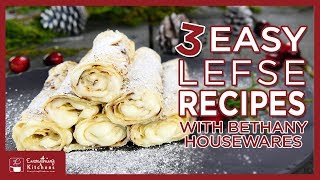 3 Easy Lefse Recipes amp Filling Ideas  How to Make Lefse [upl. by Matlick278]