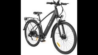 DYU C5 City Electric Bike 250W Motor 48V 10AH 275 Inch Tire 25kmh Max Speed 65km Range EU9NL [upl. by Ljoka]