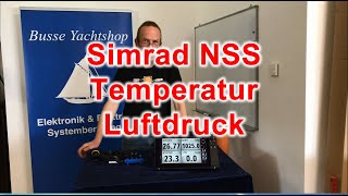 Simrad NSS evo3 Temperatur  Luftdruck abgleichen vom LCJ Baroplug und DST800  Busse Yachtshop [upl. by Netty]