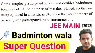 Some couple participated in a mixed double badminton  jeemainspyq jee2025 jeeexam [upl. by Yrannav]