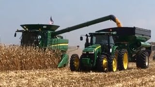 Combine Demonstrations  Farm Progress Show 2015 [upl. by Atokad]