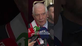 Borrell defiende que la ue debería sancionar a israel por quotdelitos de odioquot palestina gaza [upl. by Aihsile]