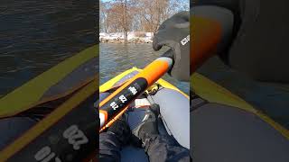 Winter kayaking with the Itiwit X100 2P tandem kayak [upl. by Hebner]