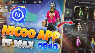 Nicoo App Free fire max🚀Nicoo App free fire 🔥New App New Latest Version download Link freefire [upl. by Enovad]