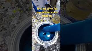 Mixing color for mg motors color code jsj [upl. by Felicio259]