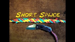 Short Splice Splicing Rope How To Splice 3 Stranded Rope Together [upl. by Hudson]