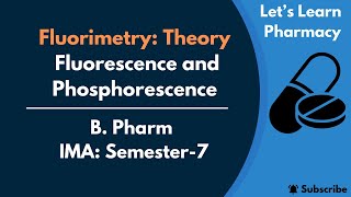 The Theory of Fluorimetry Flourescence and Phosphorescence  Jablonski Diagram  BPharm  IMASem7 [upl. by Cerellia522]