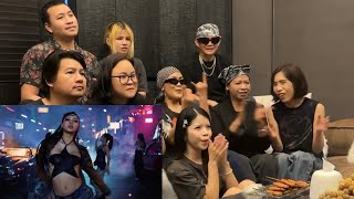 LISAs FAMILY REACTS TO ROCKSTAR MV [upl. by Arraes]