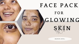 FACE PACK FOR GLOWING SKIN MALAYALAM skincare makeupdiva glowingskin oilyskin perfectskincare [upl. by Aititil674]