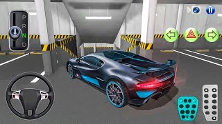 ✅New Racing Car Bugatti Divo in Parking Building  3D Driving Class  Best android gameplay [upl. by Wilmar]