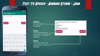 Text To Speech  Android Studio  Java [upl. by Lavery]