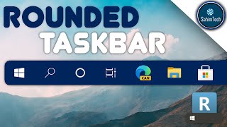 How to create rounded taskbar on windows 11 [upl. by Enyawed]