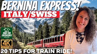 The Bernina Express Switzerland 20 Tips for Worlds Most Dangerous Railway Tracks [upl. by Kalina305]