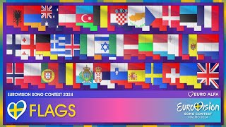 Flags for Eurovision 2024 [upl. by Laleb]