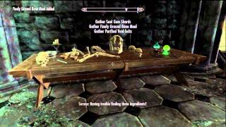 Skyrim Dawnguard Finding JournalIngredients in Chasing Echoes Quest [upl. by Nirraj470]