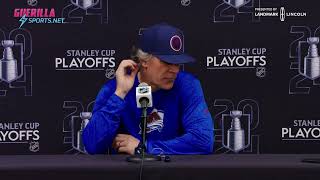 AVS WAITING ON DALLAS AND VEGAS  Jared Bednar Practice Interview  Colorado Avalanche [upl. by Ealasaid]