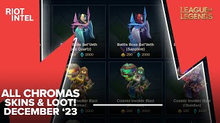 Blue Essence Emporium  December 2023 Full Lineup  The Largest Amount Of Chromas Ever Offered [upl. by Lledroc]