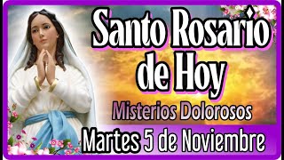 Santo Rosario CORTO de hoy martes 5 de noviembre 💐 MISTERIOS DOLOROSOS 💐 Rosario de hoy Virgen María [upl. by Rekrap]