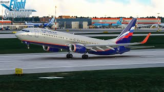 MSFS  Moscow to Istanbul  Aeroflot Airlines  Boeing 737800  UUEE  LTFM [upl. by Eittak]