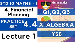 Financial Planning  Practice Set 44 Lecture 1  SSC Class 10th Algebra  Maths 1  Maharashtra [upl. by Aitel833]