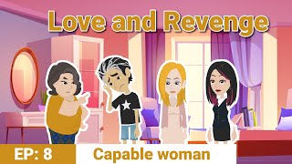 Love and revenge part 8  English story  Animated stories  Learn English [upl. by Yleoj]