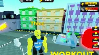 PROMO CODES В STRONGMAN SIMULATOR ROBLOX [upl. by Tse]