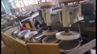 full automatic ceramic tableware jiggering machine 2 shapes same time [upl. by Kial]