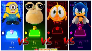 Minions Cute amp POU Cute amp Wheres Chicky amp Sonic🏆 Who Is Best [upl. by Claire375]