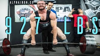 Cailer Woolam All Time World Record Deadlift 927  220 [upl. by Kosak]