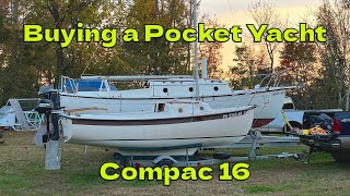 Bigger doesnt mean better buying a pocket yacht Hutchins Compac 16 [upl. by Cimbura]