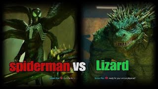 SPIDERMAN 2 SYMBIOTE suit Spiderman vs lizard full fight 4k 6o fps [upl. by Hannavas]