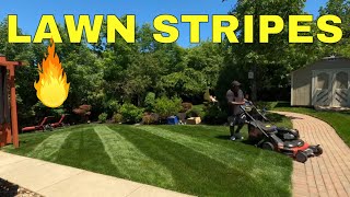 Learn Lawn Striping Here  Lawn Stripes That Glow [upl. by Aleekat]