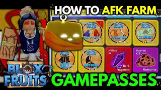 How To AFK Farm Gamepasses ✨  Blox Fruits [upl. by Hairim]