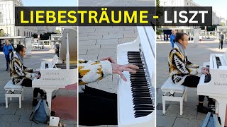 AMAZING quotLiebesträume No3  Lisztquot on Piano in Public 🤩 [upl. by Amitie426]