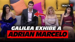 GALILEA EXHIBE ADRIAN MARCELO EN LA GALA 🔥😱  LA CASA DE LOS FAMOSOS MEXICO 2 EN VIVO [upl. by Zebe]