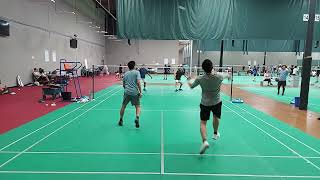 Arena Badminton club games Pomona California 10月18日24 2 Alan amp Oscar vs Hammond amp Gordon [upl. by Petie]