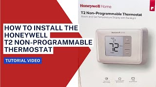 Installing a Honeywell T2 NonProgrammable Thermostat [upl. by Adilem540]