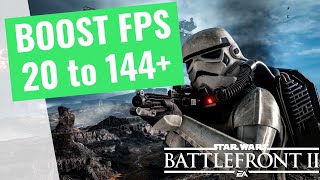 2021 Star Wars Battlefront II  How to BOOST FPS and Increase Performance on any PC [upl. by Omora]