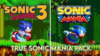 TRUE SONIC MANIA PACK SHOWCASE Sonic 3 AIR Mods [upl. by Carol-Jean]