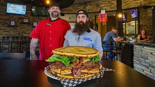 THE TOUGHEST CHALLENGE IVE ATTEMPTED ALL YEAR  THE 10LB BURGATORY CHALLENGE  BeardMeatsFood [upl. by Mignonne]