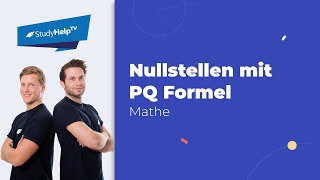 Nullstellen bestimmen mit PQFormel  StudyHelp [upl. by Merton461]