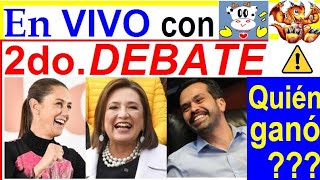 2do DEBATE PRESIDENCIAL QUIÉN GANÓ con Vaquita Politica y Dragón Político [upl. by Eiuqnimod]