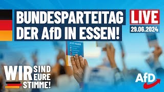 Live aus Essen AfDBundesparteitag mit Neuwahlen Bundesvorstand [upl. by Dominic]