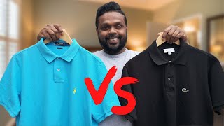 Which Polo Shirt Is Best For You Ralph Lauren vs Lacoste  Mens Summer Shirts [upl. by Emera551]