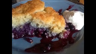 Blueberry Cobbler  Traditional Newfoundland  Bonitas Kitchen [upl. by Atinehc207]